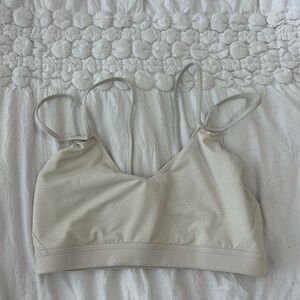 Nike white sports bra Size M